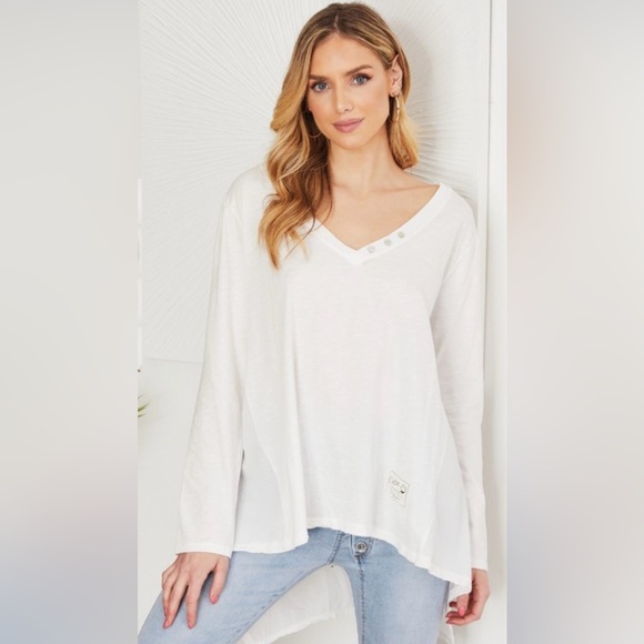 VENTI 6
MINERAL DYE 3-BUTTON L/S HIGH LOW TOP - Picture 2 of 3